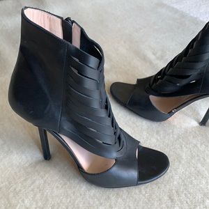 Jean Paul Gaultier black leather heels